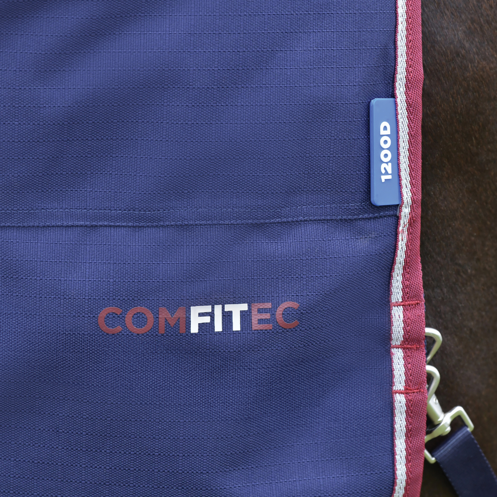 Weatherbeeta Comfitec Essential 50G Turnout #colour_burgundy-navy
