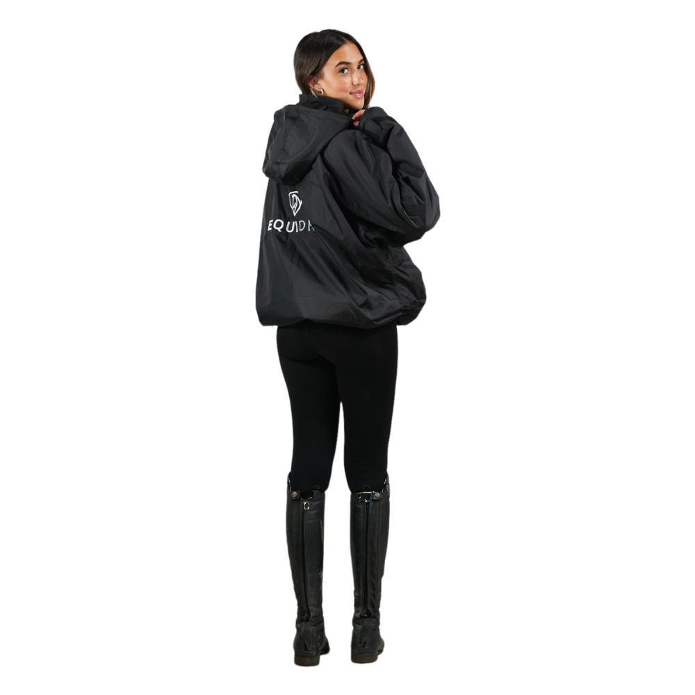 EQUIDRY Women's Thin Fleece Shortie #colour_black-black