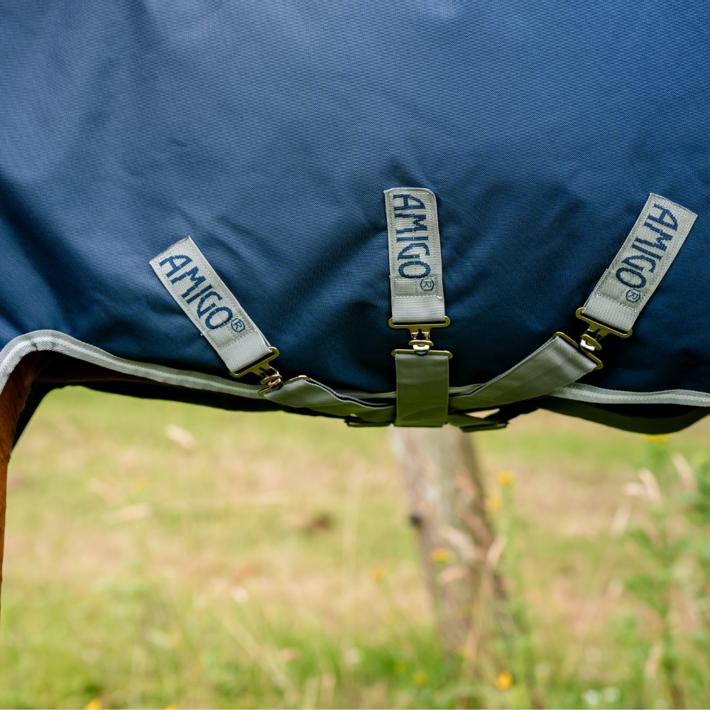 Horseware Ireland Amigo 1200D 250g Turnout Rug #colour_navy-titanium-grey-silver
