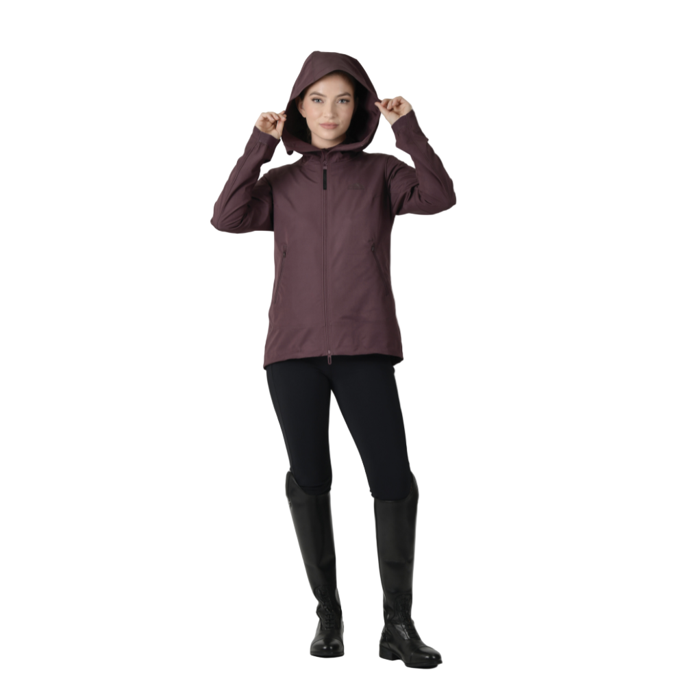 Weatherbeeta Ladies Abrasion Proof Stretch Riding Jacket #colour_mulberry