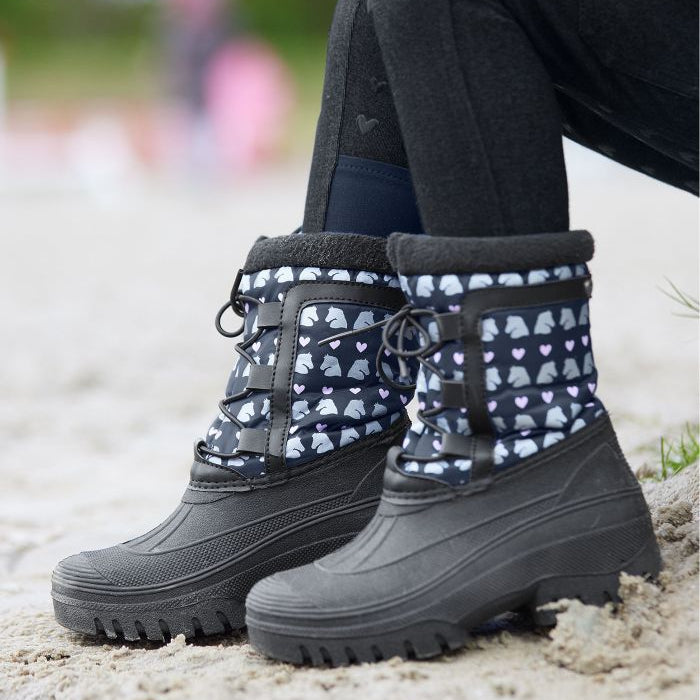 E.L.T Lucky Snowfall Children's Thermal Shoe #colour_night-blue