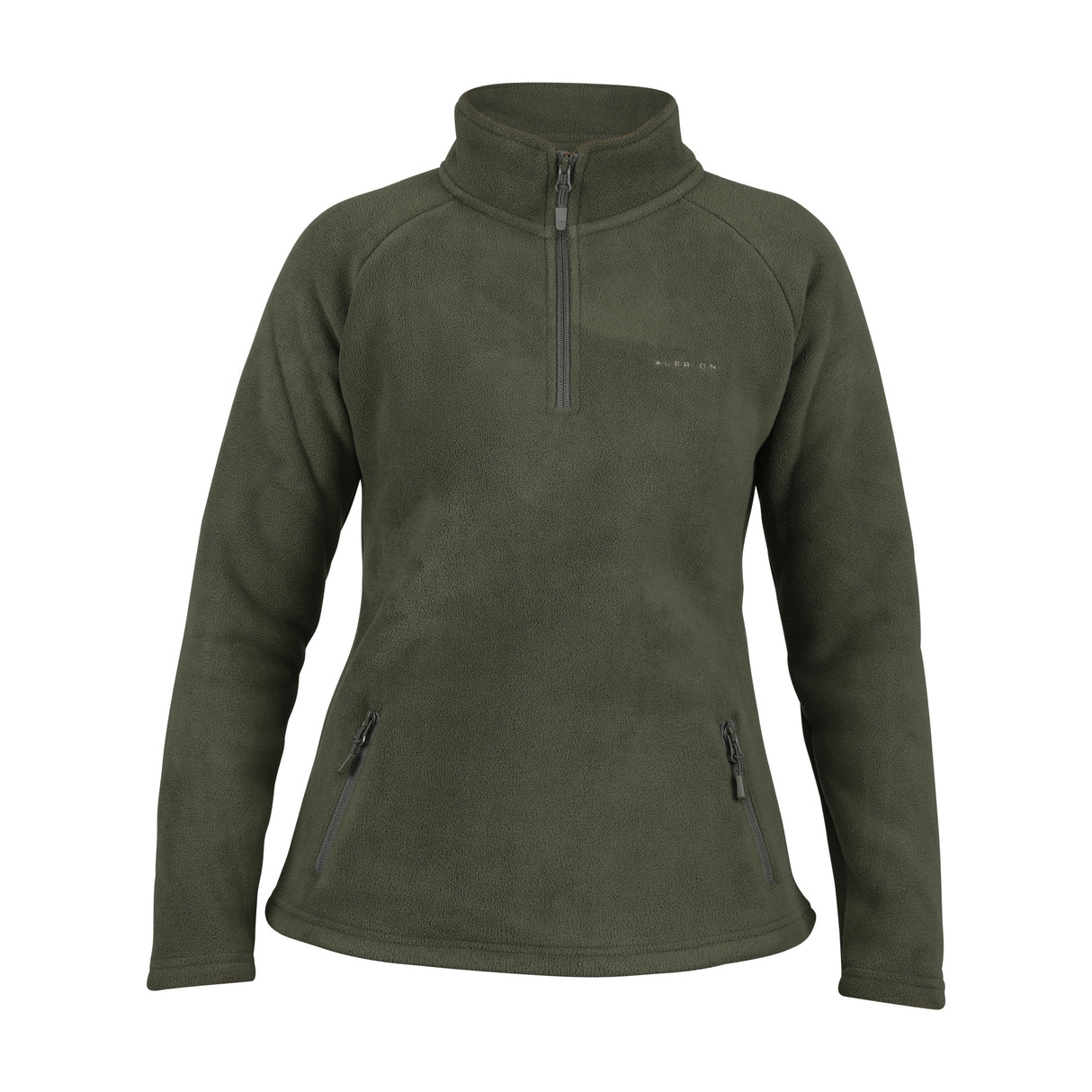 Shires Aubrion Restore Half Zip Fleece #colour_green