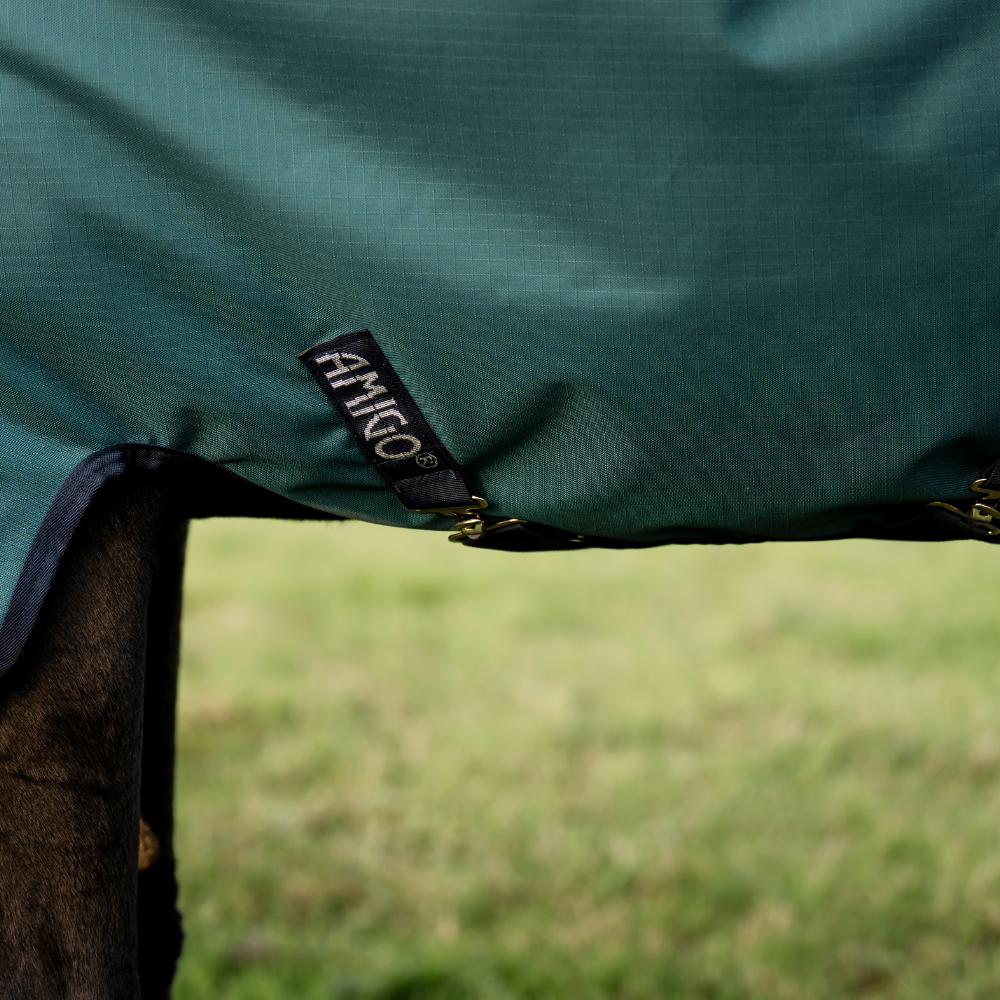 Horseware Ireland Amigo Ripstop 900 0g Turnout Rug #colour_dynasty-green-navy-silver