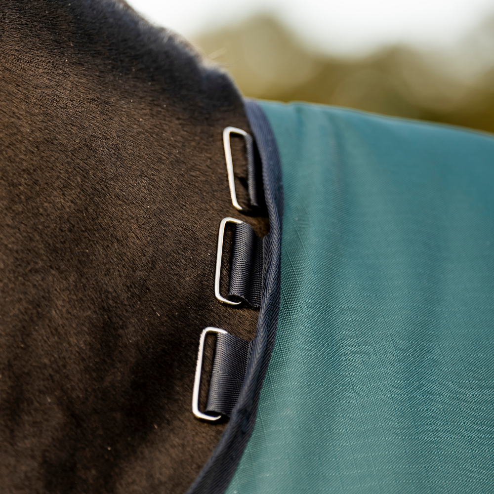 Horseware Ireland Amigo Ripstop 900 50g #colour_dynasty-green-navy-silver