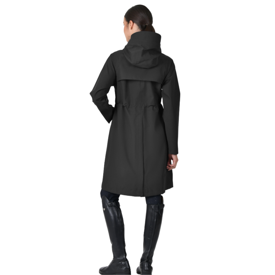 Dublin Ladies Wet Weather Long Jacket #colour_black