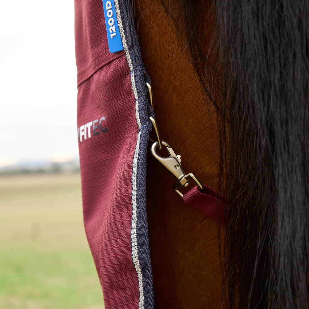 Weatherbeeta Comfitec Prelim 220G Combo Turnout #colour_burgundy-navy