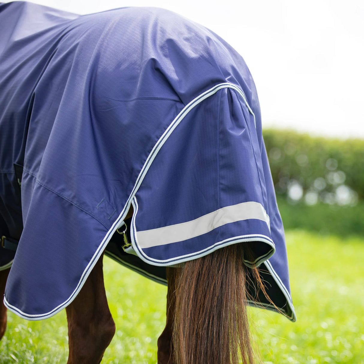 Shires Highlander Original Lite Turnout Rug & Neck #colour_navy