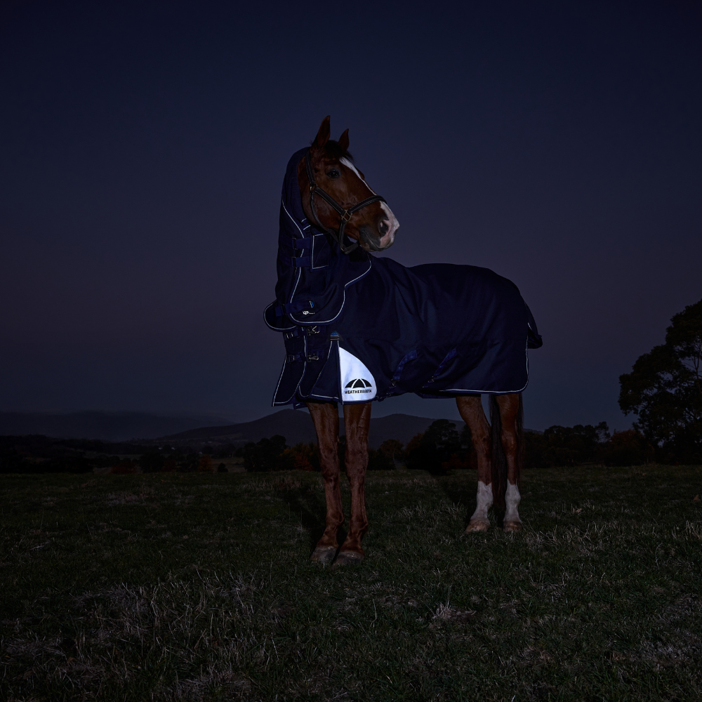 Weatherbeeta Comfitec Ultra 220G Detach-A-Neck Turnout #colour_navy