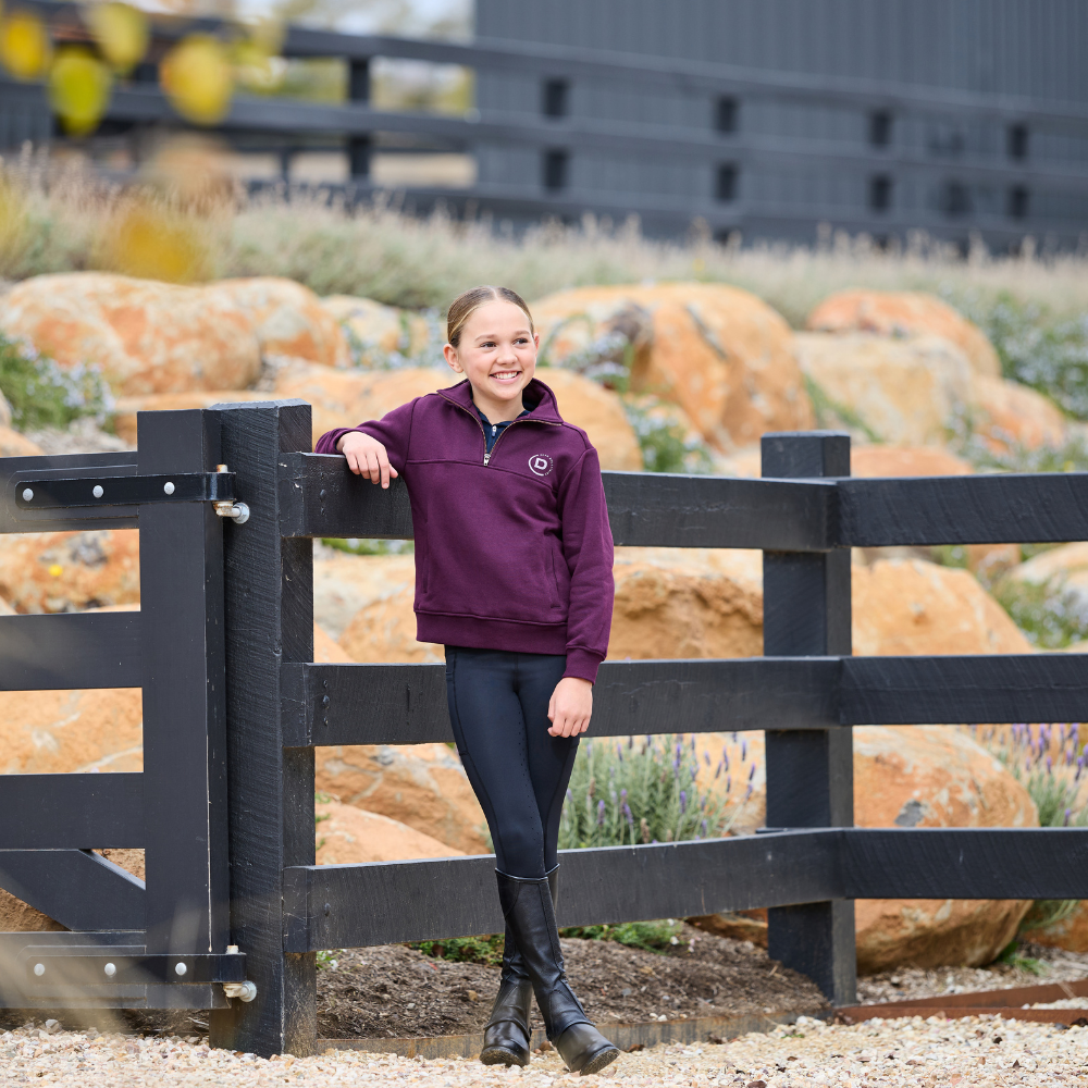 Dublin Children's 1/4 Zip Fleece Pullover #colour_purple-violet