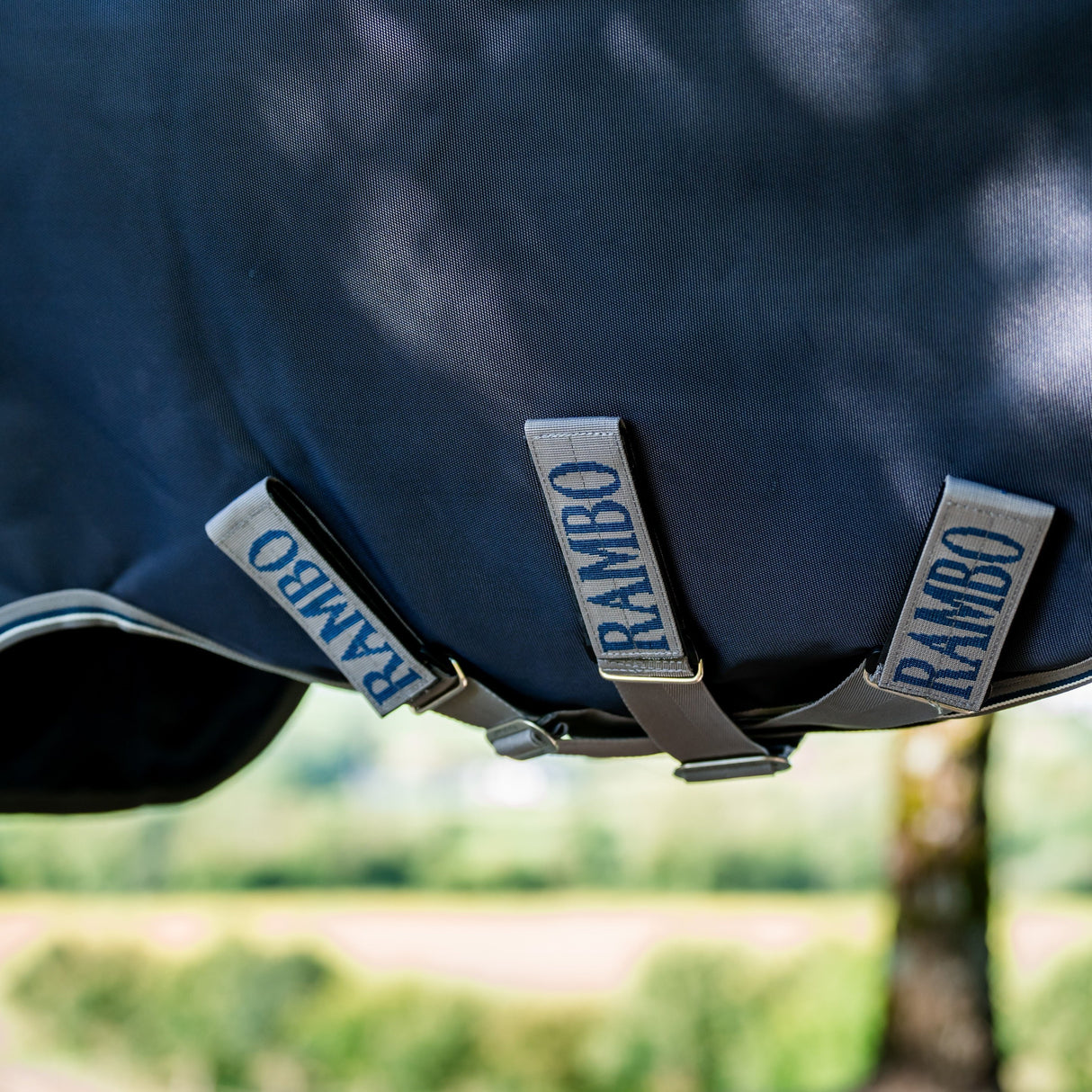 Horseware Ireland Rambo Supreme 1680D Turnout Plus 50g #colour_navy-thunderstorm-grey-silver