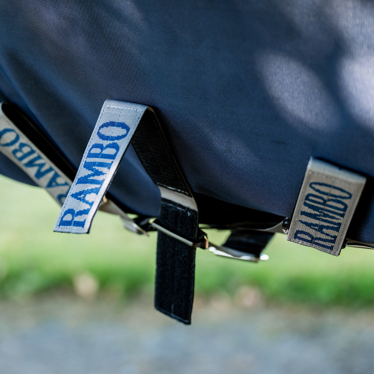 Horseware Ireland Rambo Supreme 1680D Turnout Plus 0g #colour_navy-thunderstorm-grey-silver