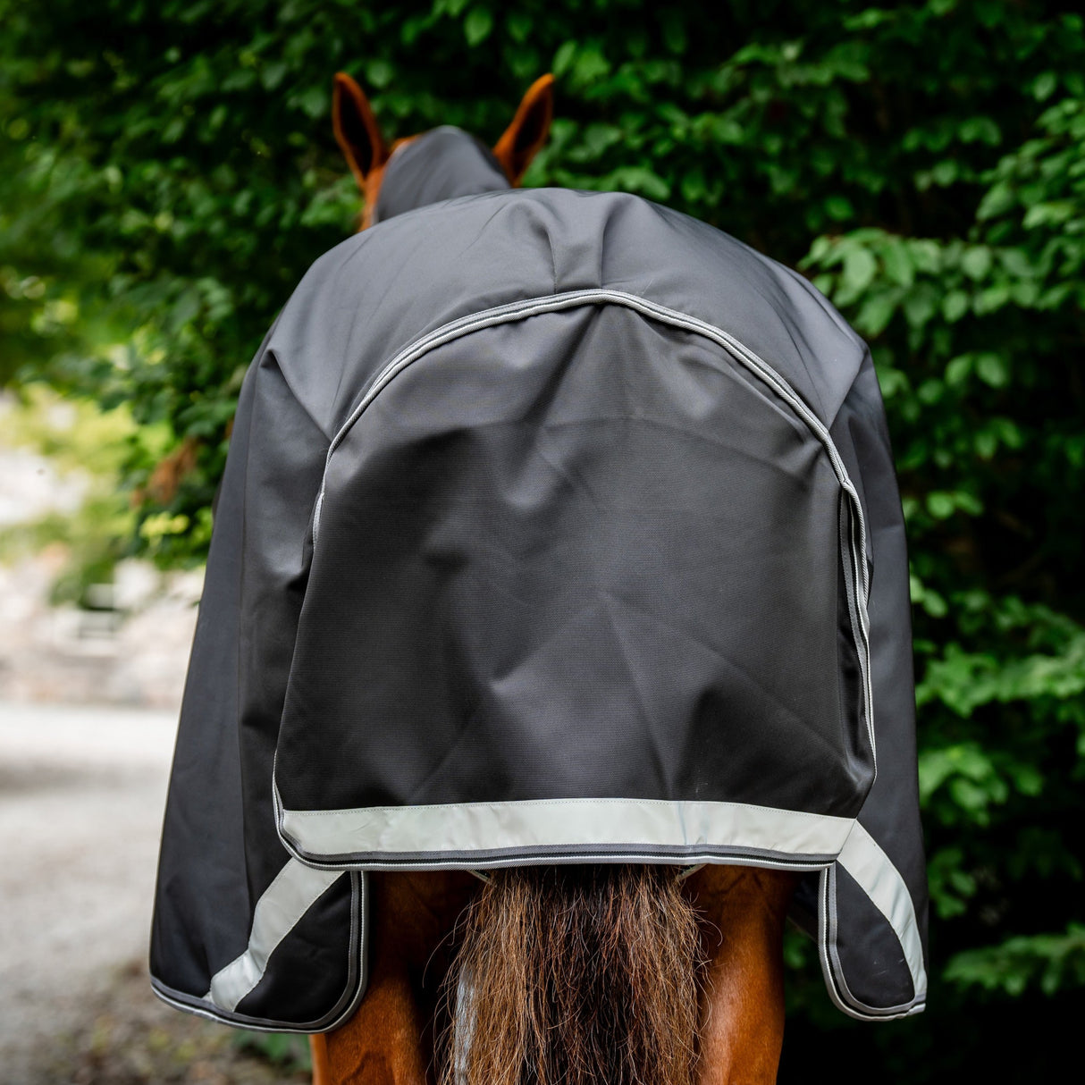 Horseware Ireland Rambo Supreme 1680D Turnout Plus 0g #colour_black-thunderstorm-grey-silver