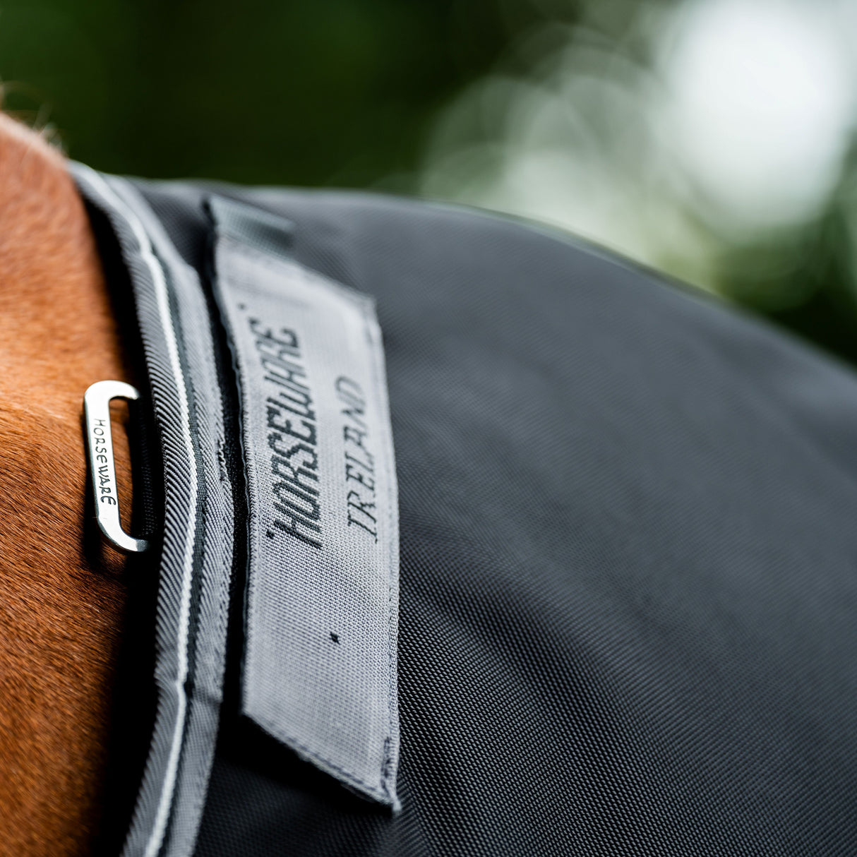 Horseware Ireland Rambo 1680D 250g Vari-Layer Turnout Rug #colour_black-thunderstorm-grey-silver