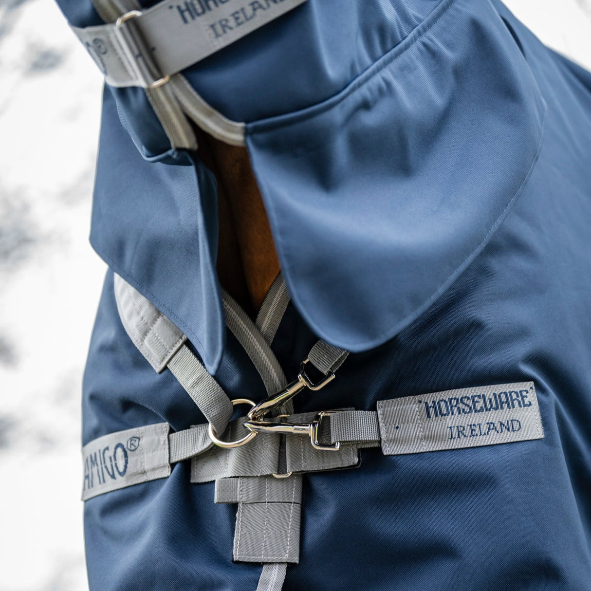 Horseware Ireland Amigo 1200D Integrated 0g Turnout Rug #colour_navy-titanium-grey-silver