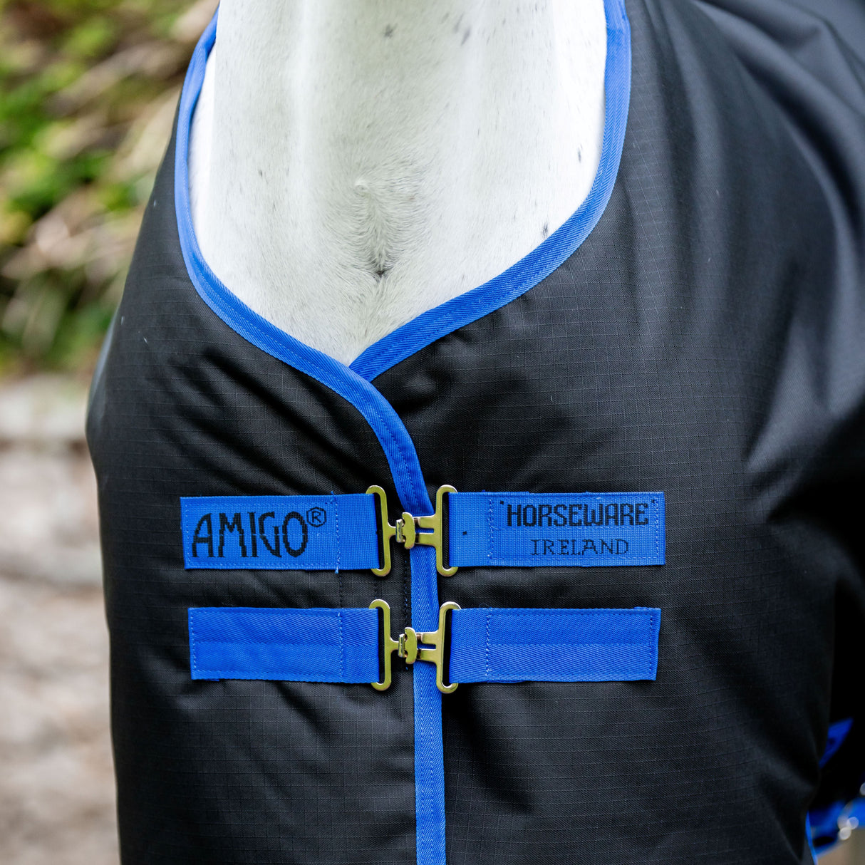 Horseware Ireland Amigo Ripstop 900D Plus 50g Pony Turnout Rug #colour_black-classic-blue