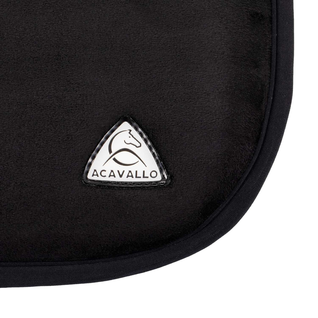 Acavallo Chair Seat Saver Classic Gel Suede #colour_black