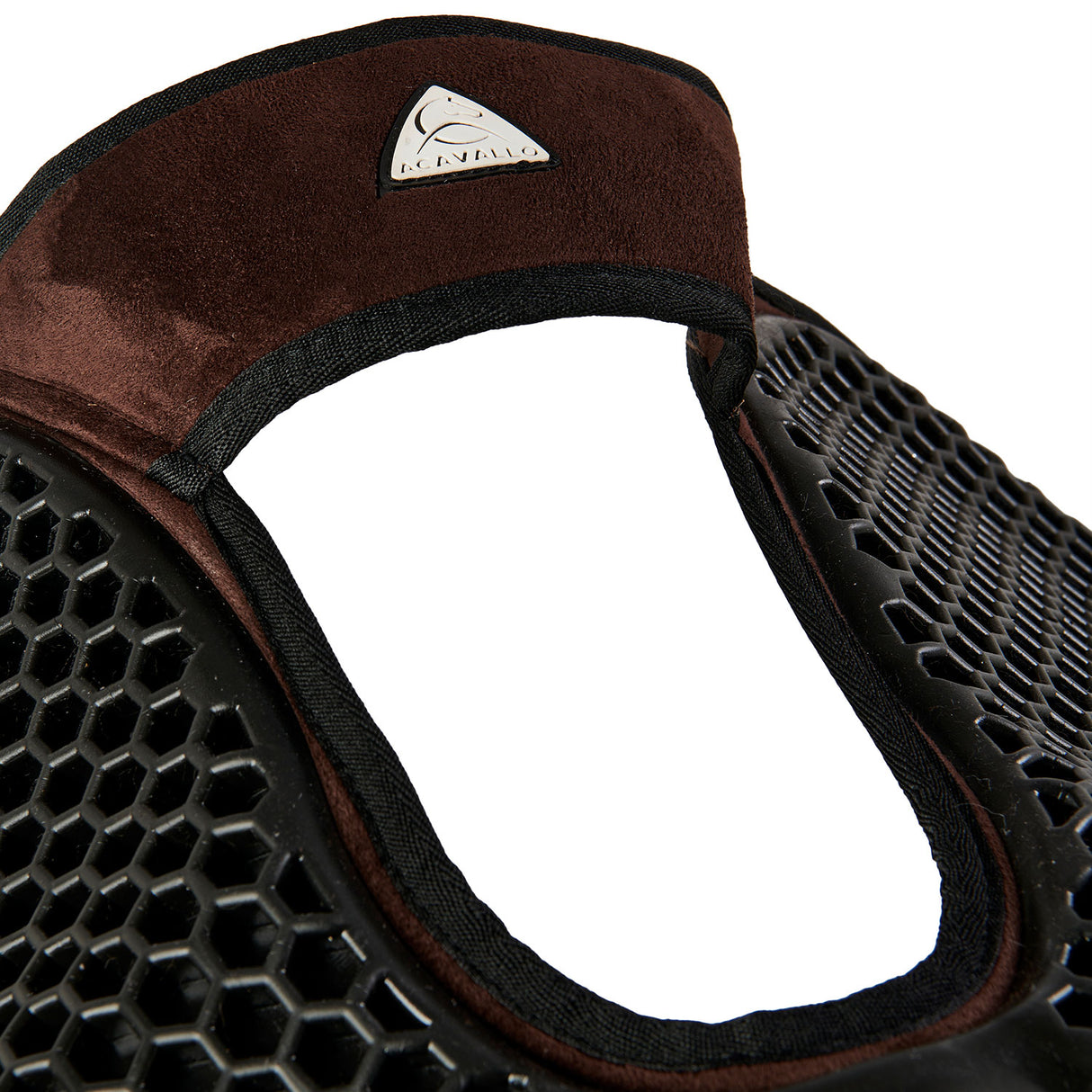 Acavallo Pad SP WFS Suede Rear Sheepskin Hexagonal Gel Flat #colour_brown-brown