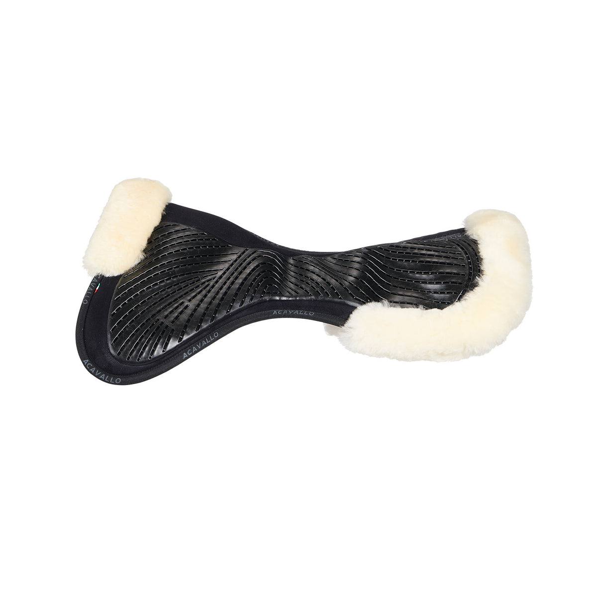 Acavallo Pad Mf-S Jccs-S Cw-Cs Suede Cut-Out Sheepskin Gel Grip Flat
#colour_black-natural