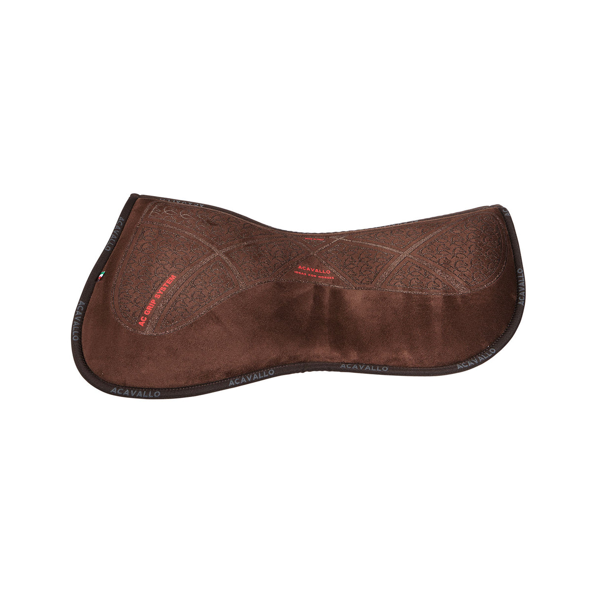 Acavallo Pad MF HPS CW-CS Suede AC Grip Flat #colour_brown-brown