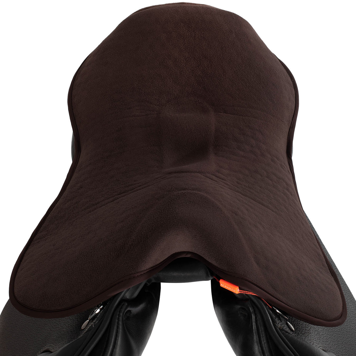 Acavallo Ortho-Pubis Seat Saver Jumping Classic Gel-In Dri-Lex 20mm #colour_brown