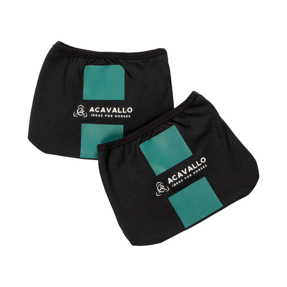 Acavallo Stirrup Covers With Logo #colour_black