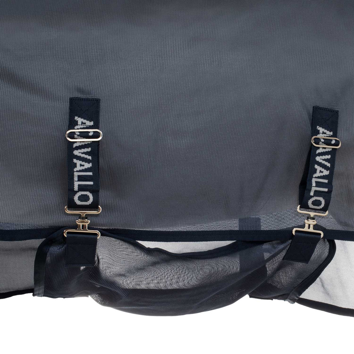 Acavallo Fly Rug In Breathable Fabric With Mask And Neck Cover #colour_blue