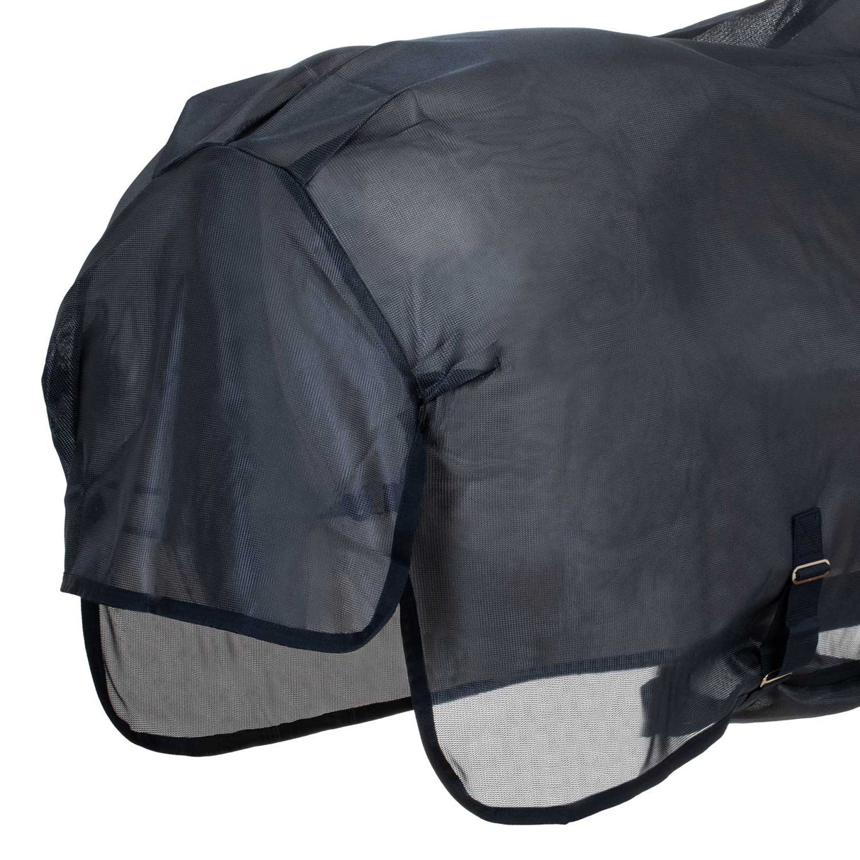 Acavallo Fly Rug In Breathable Fabric With Mask And Neck Cover #colour_blue