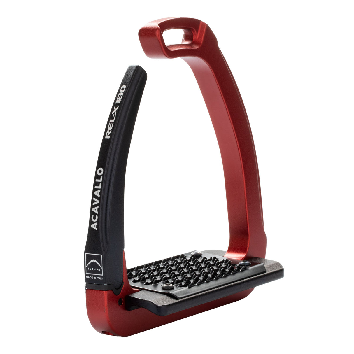Acavallo Rel-X 180 Stirrups #colour_crimson-red