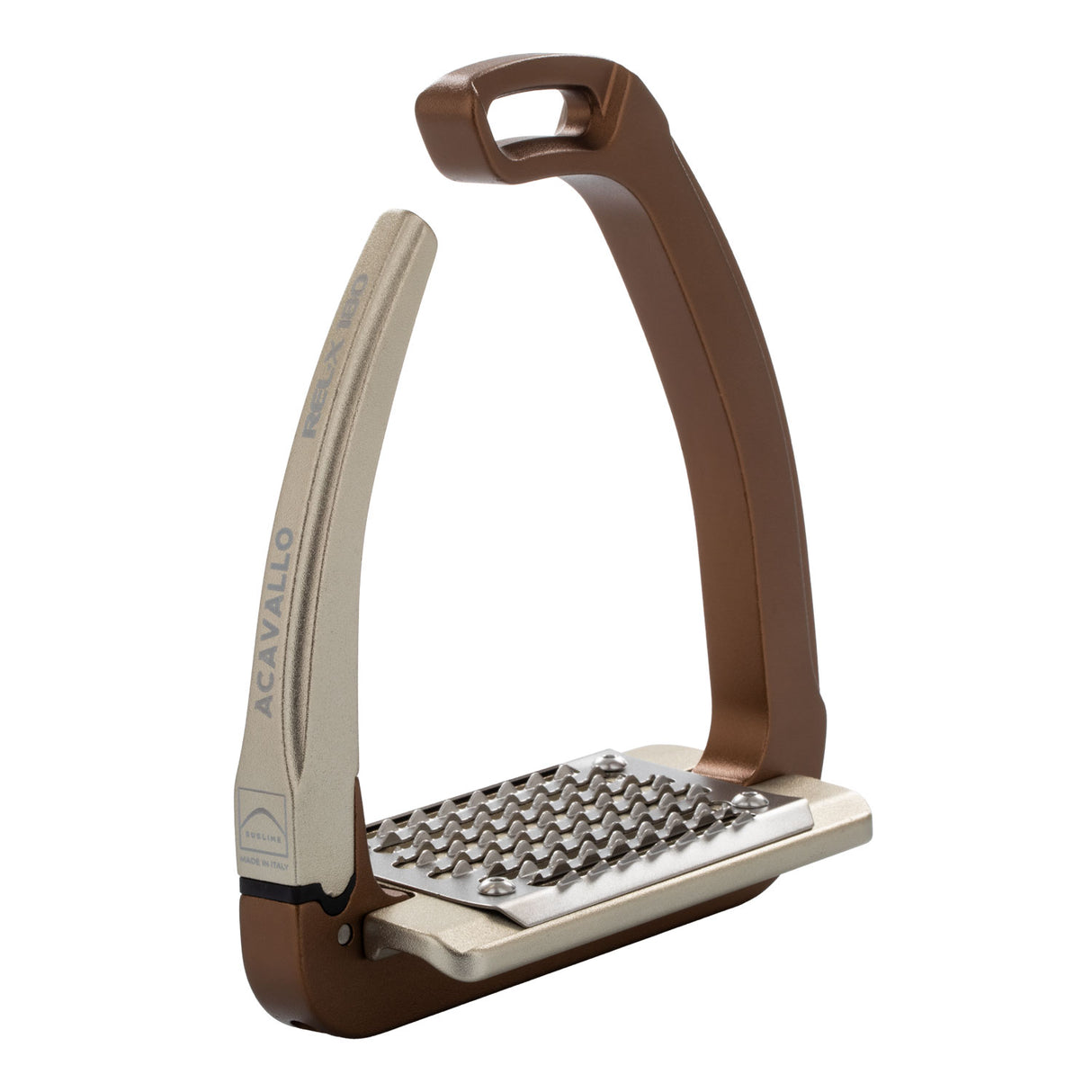 Acavallo Rel-X 180 Stirrups #colour_golden-brown