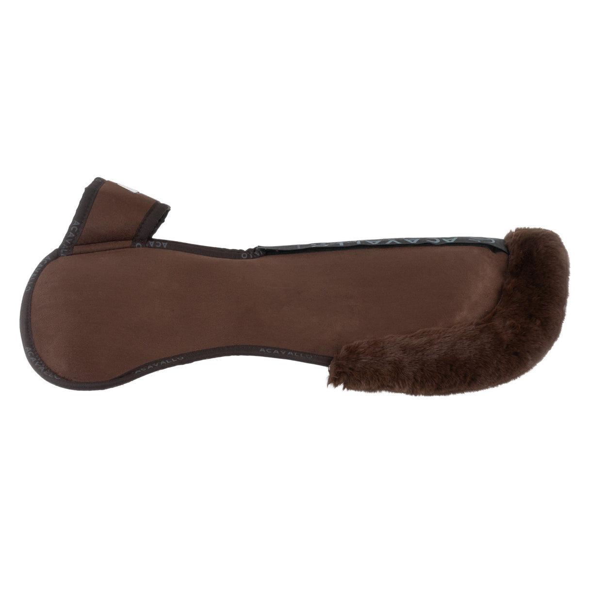 Acavallo Pad Piuma-FS WFS-FS Pocket Suede Front & Rear Riser #colour_brown-brown