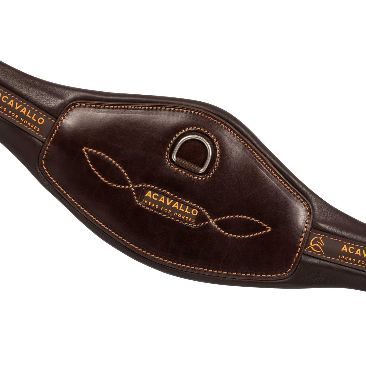 Acavallo Anatomical Jumping Girth Leather #colour_brown