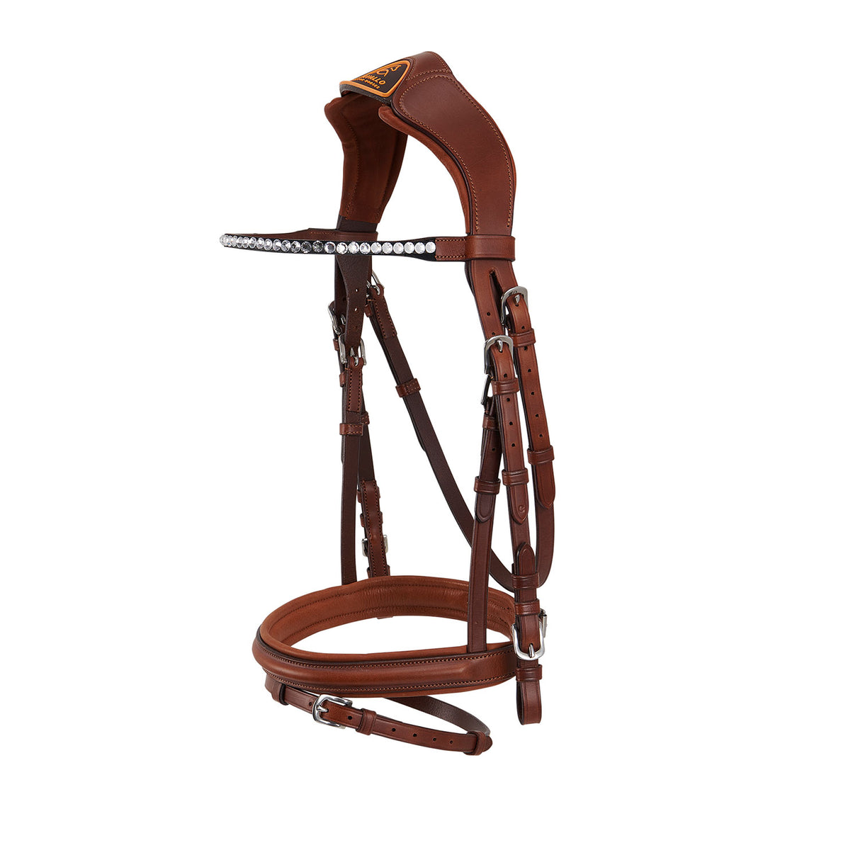 Acavallo Cupido Bridle Calfskin #colour_cognac