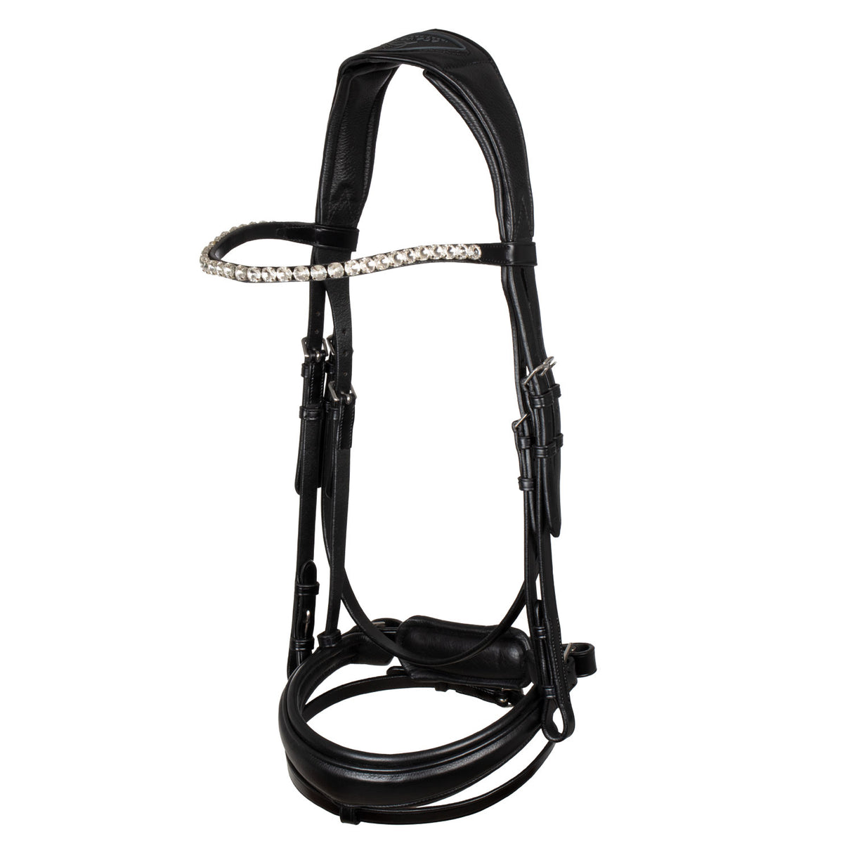 Acavallo Starry Night Calfskin Bridle #colour_black