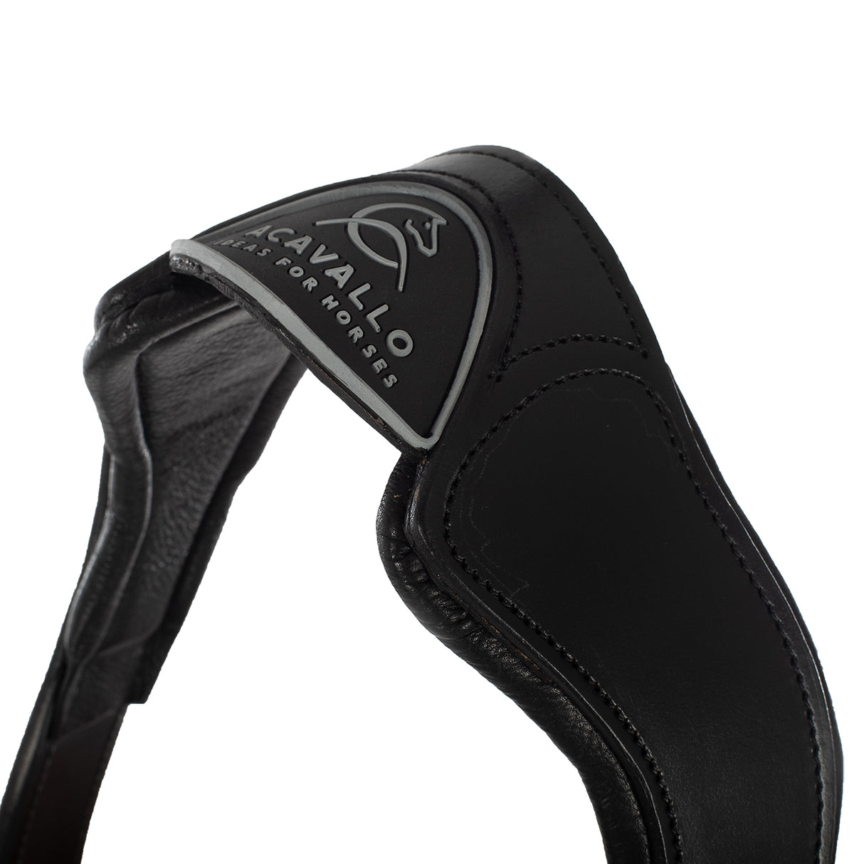 Acavallo Ergonomic Halter Calfskin #colour_black