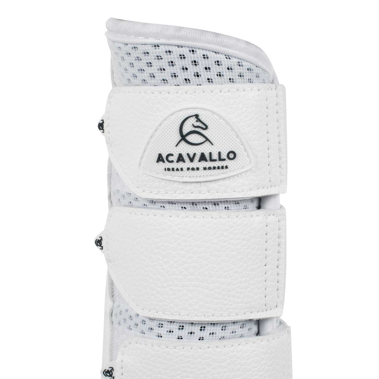 Acavallo Hind Brushing Boots Perforated Neoprene #colour_white