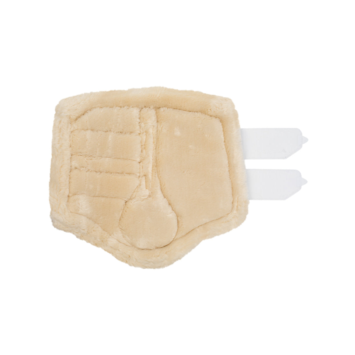 Acavallo Front Brushing Boots Eco-Leather & Faux Sheepskin #colour_white