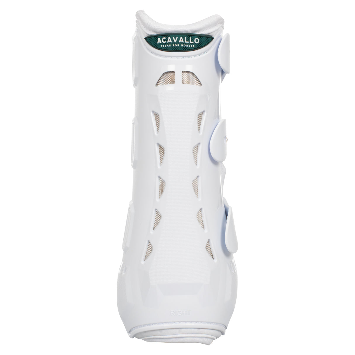 Acavallo Anatomical Front Dressage Boots #colour_white