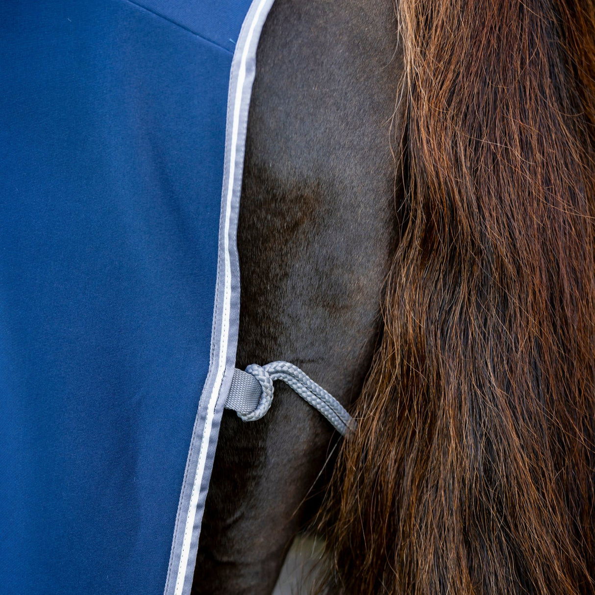 Horseware Ireland Amigo Jersey Pony Cooler #colour-navy-titanium-grey-silver