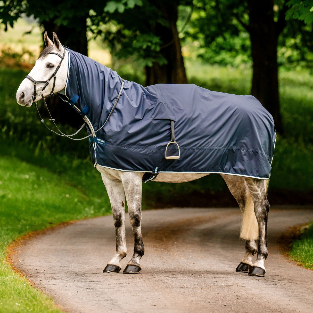 Horseware Ireland Newmarket Rain Sheet #colour_witney-navy