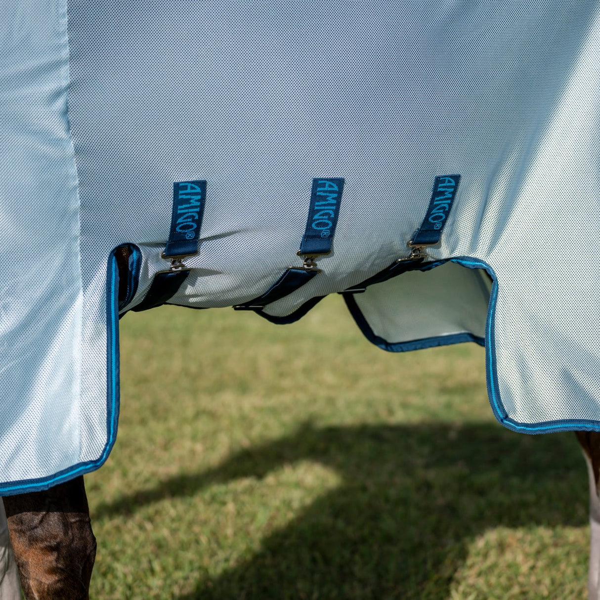 Horseware Ireland Amigo Bug Buster #colour_azure-blue-navy-electric-blue