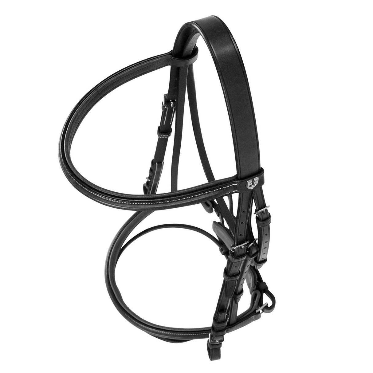 Equestro Silver Model Bridle #colour_black