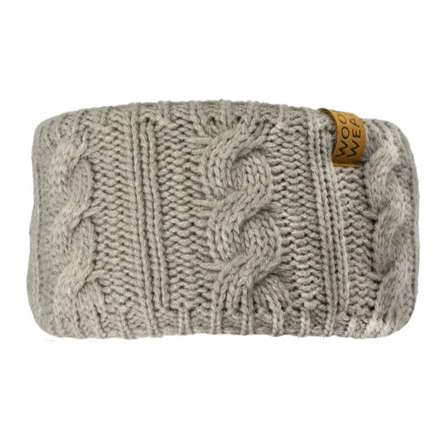 Woof Wear Cable Headband #colour_stone