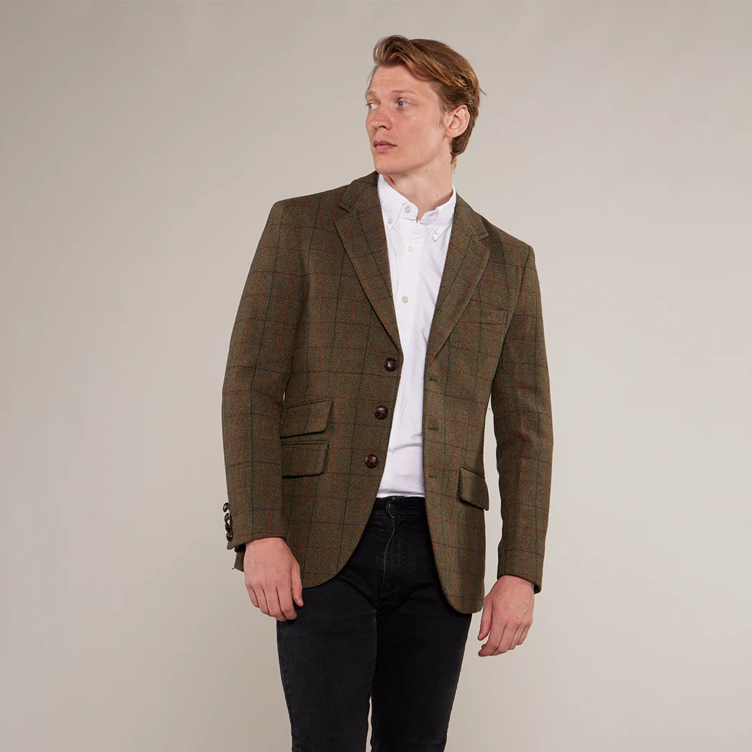 Toggi Men's Campbell Tweed Hacking Jacket #colour_castleton-tweed