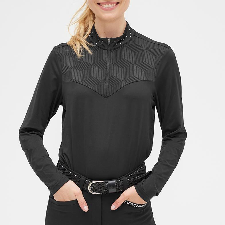 Mountain Horse Crystal Lace Top #colour_black