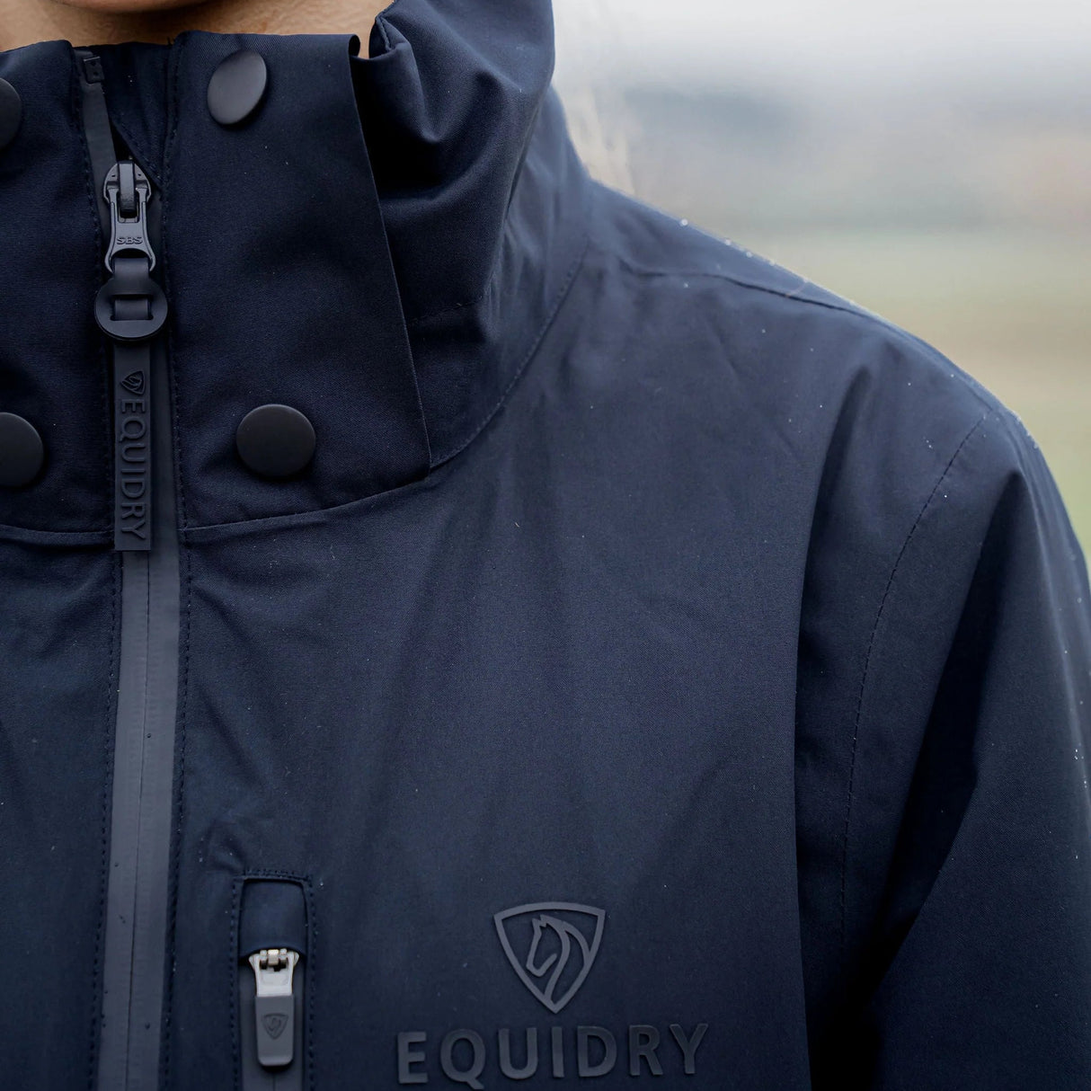 EQUIDRY Women's Iris Waterproof Riding Jacket #colour_navy