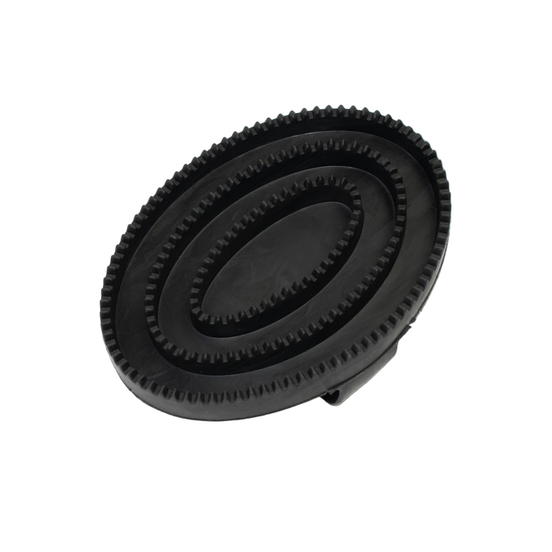 GS Equestrian & Country Round Rubber Curry Comb #colour_black