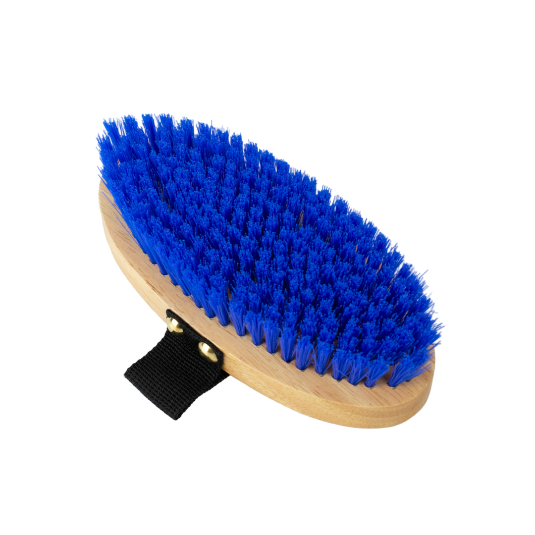 GS Equestrian & Country Wooden Body Brush #colour_blue