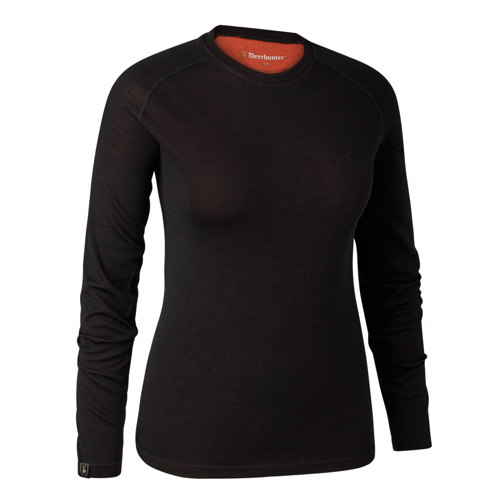 Deerhunter Women's Quinn Merino Undershirt #colour_black-oak