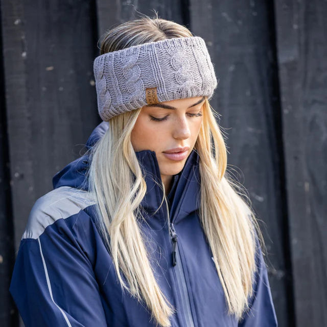 Woof Wear Cable Headband #colour_stone