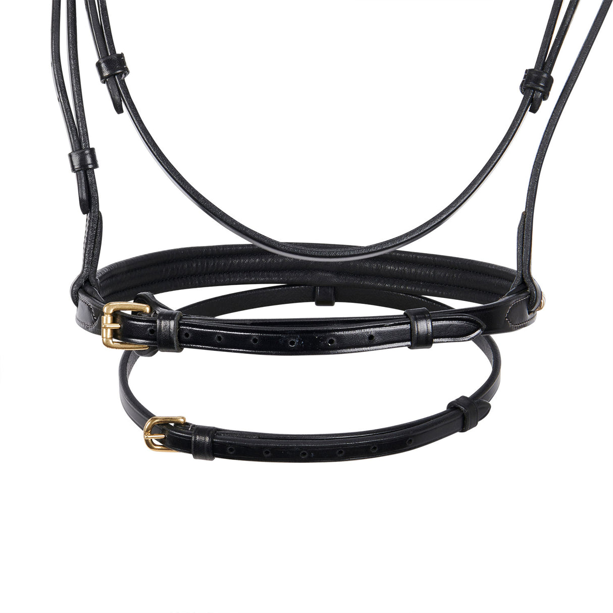 Equestro English Headboard In Clincher Leather #colour_black